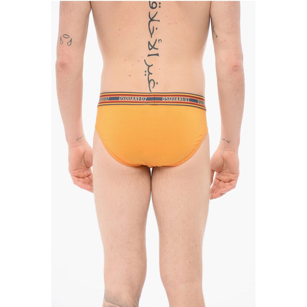 Cotton Slip With Striped Waistband