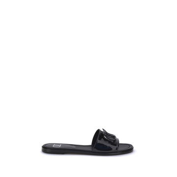 Black Calf Leather Bos Taurus Sandals