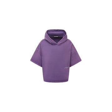 Purple Cotton Women Hoodie