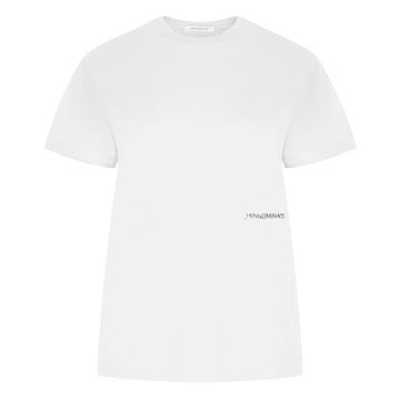 White Cotton Women T-Shirt