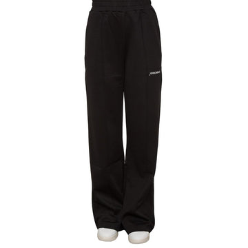 Black Polyester Women Trouser
