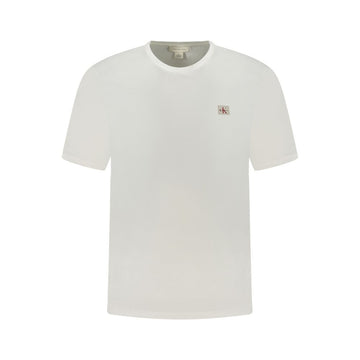 White Cotton Men T-Shirt