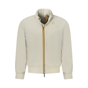 Beige Nylon Men Jacket
