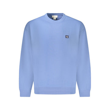 Blue Cotton Men Sweater
