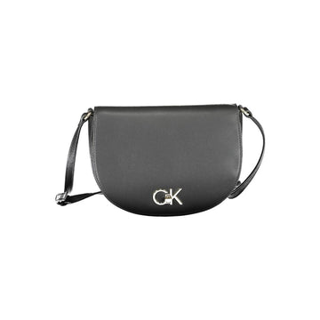 Black Polyester Handbag
