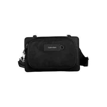 Black Polyester Shoulder Bag