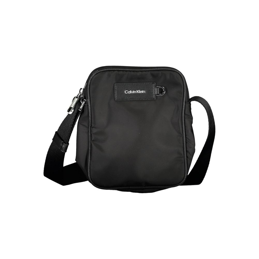 Black Polyester Shoulder Bag
