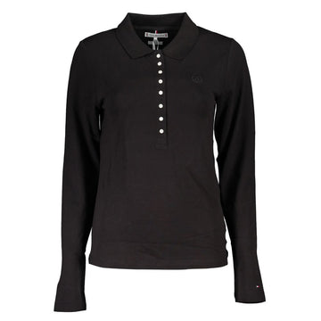 Black Cotton Polo Shirt