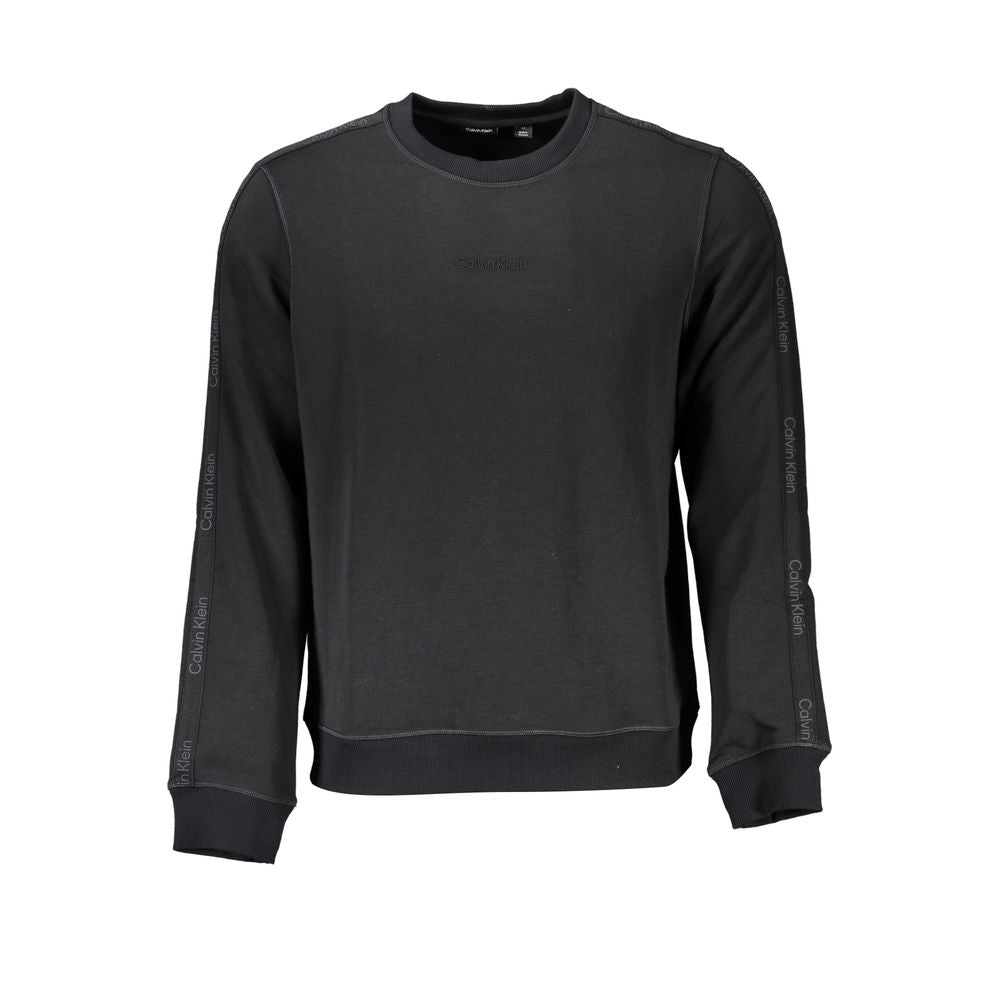 Black Polyester Men Sweater