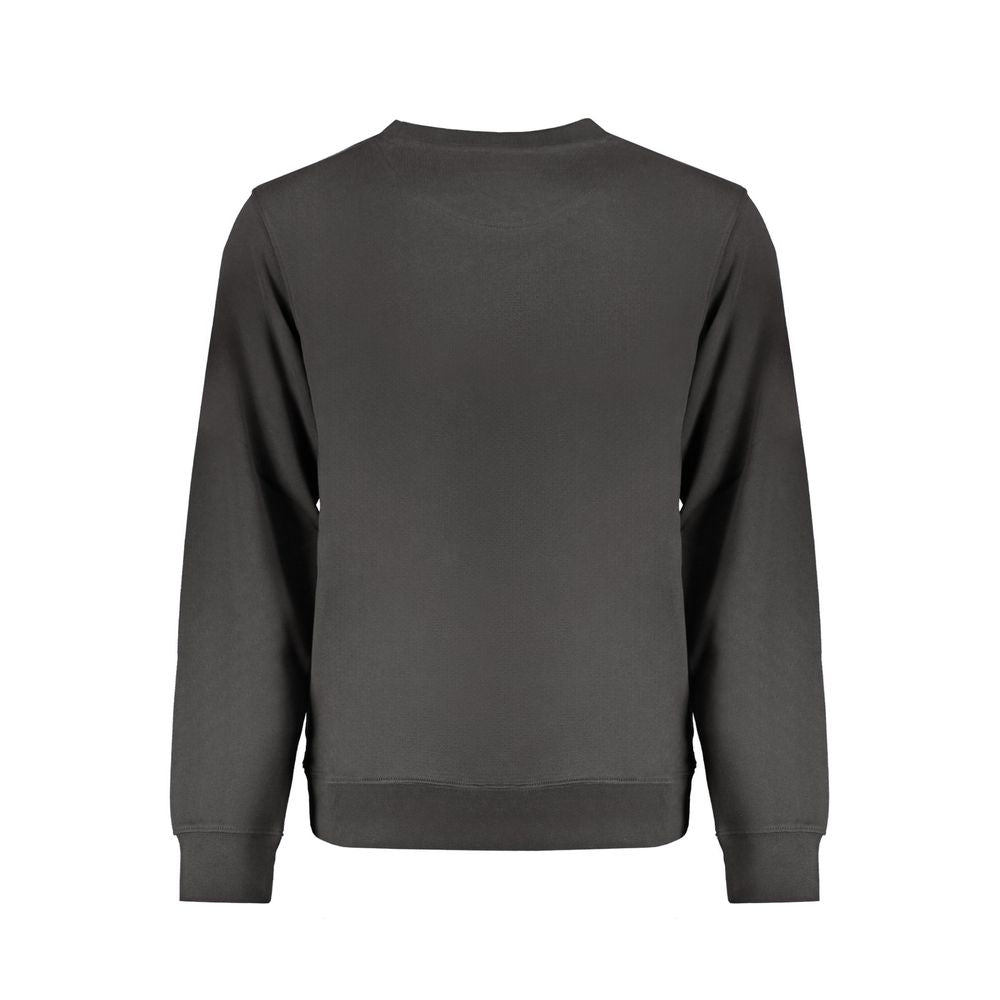 Black Cotton Men Sweater