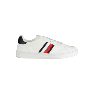 White Polyester Sneaker