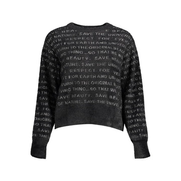 Black Polyester Sweater