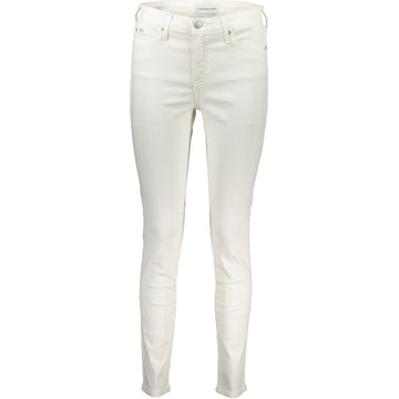 White Cotton Women Jeans