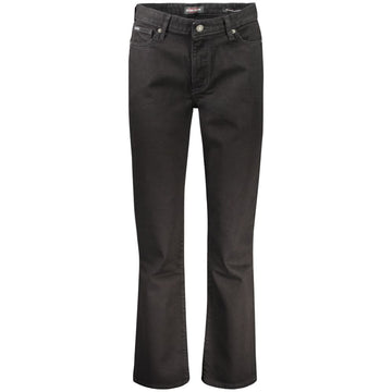 Black Cotton Women's Jeans