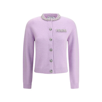 Purple Viscose Cardigan