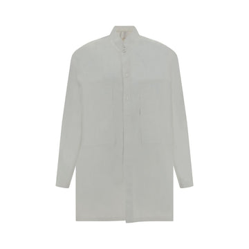 White Cotton Pattern Shirt