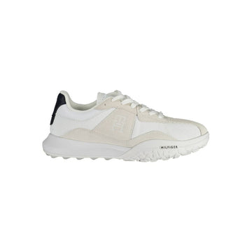 White Polyester Sneaker