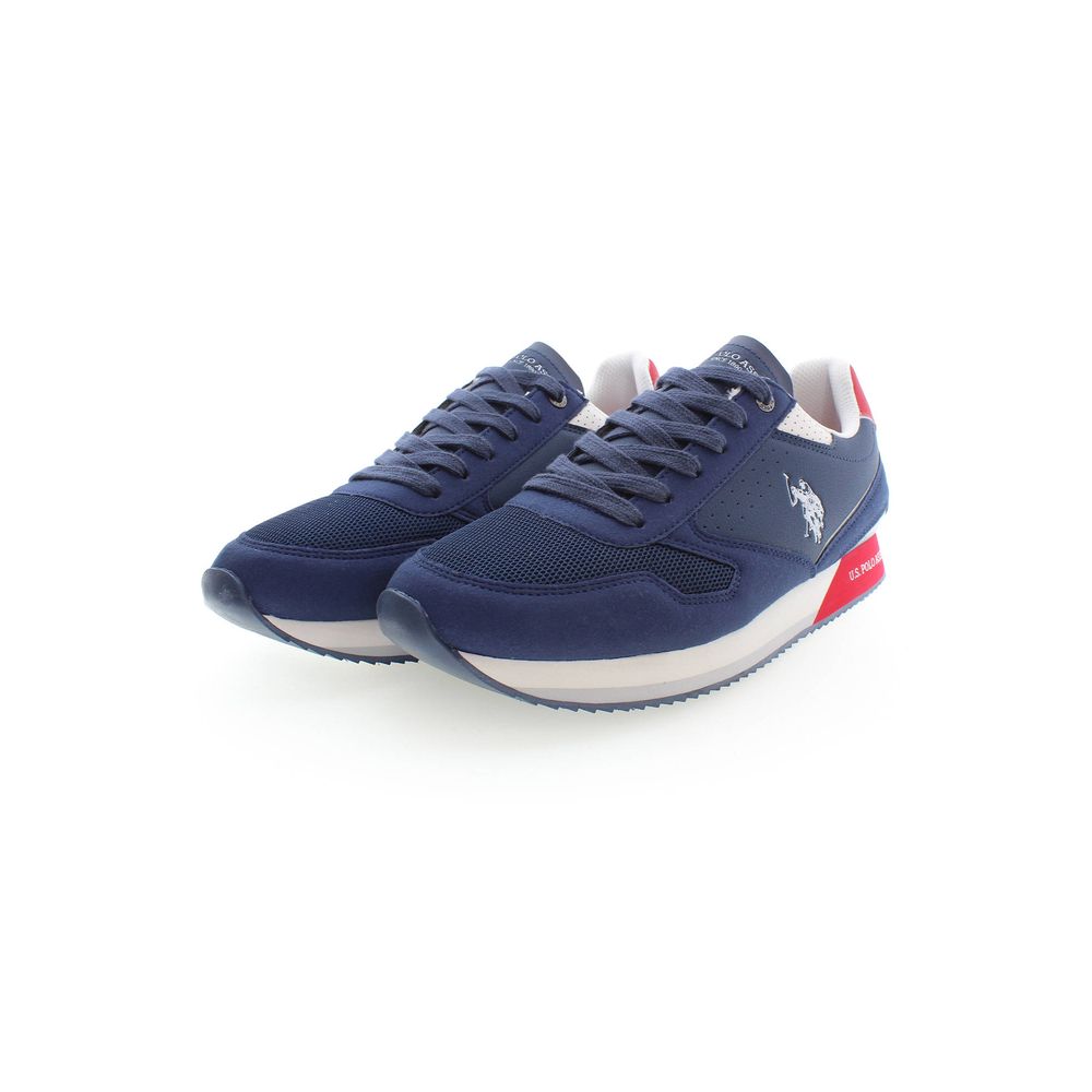 Blue Polyester Sneaker