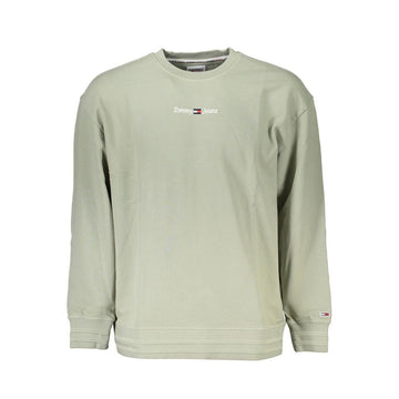 Green Cotton Men Sweater