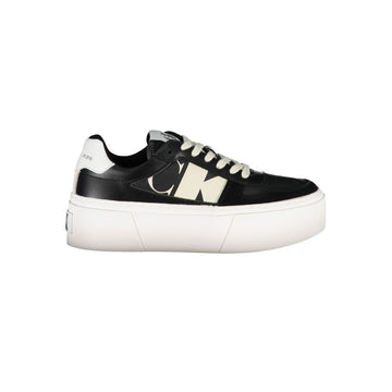 Black Polyester Sneaker