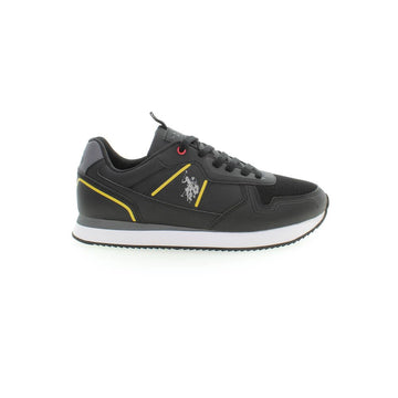 Black Polyester Sneaker