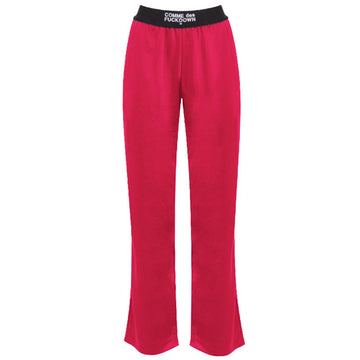 Fuchsia Polyester Women Pants