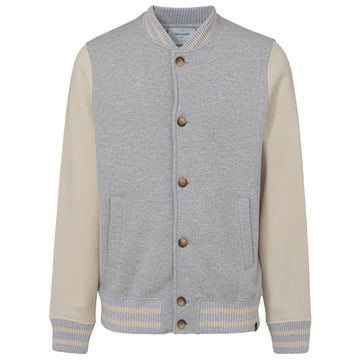 Gray Cotton Bomber