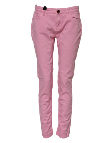 Pink Cotton PRETTY Skinny Denim Jeans