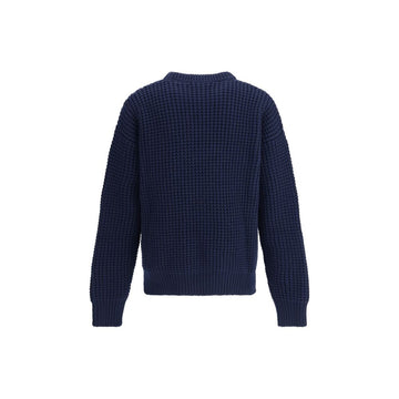 Blue Fleece Wool Sweatshirt