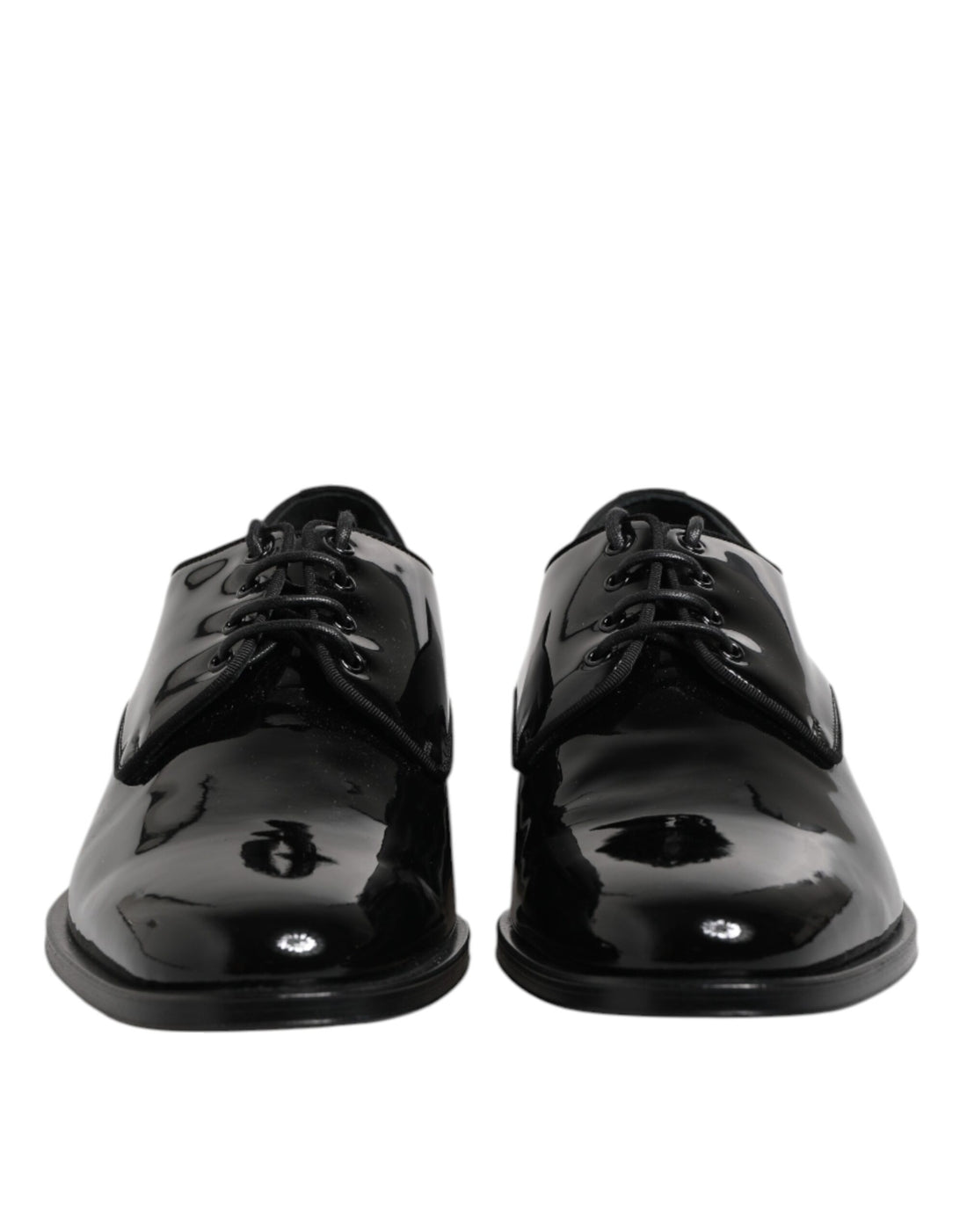 Black Patent Leather Derby Formal Dress Shoes