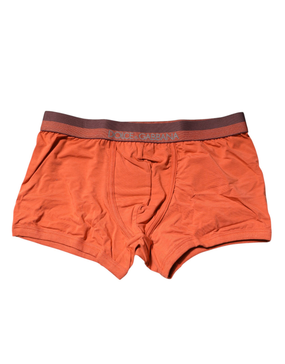 Orange Cotton Regular Boxer Brief Underwear