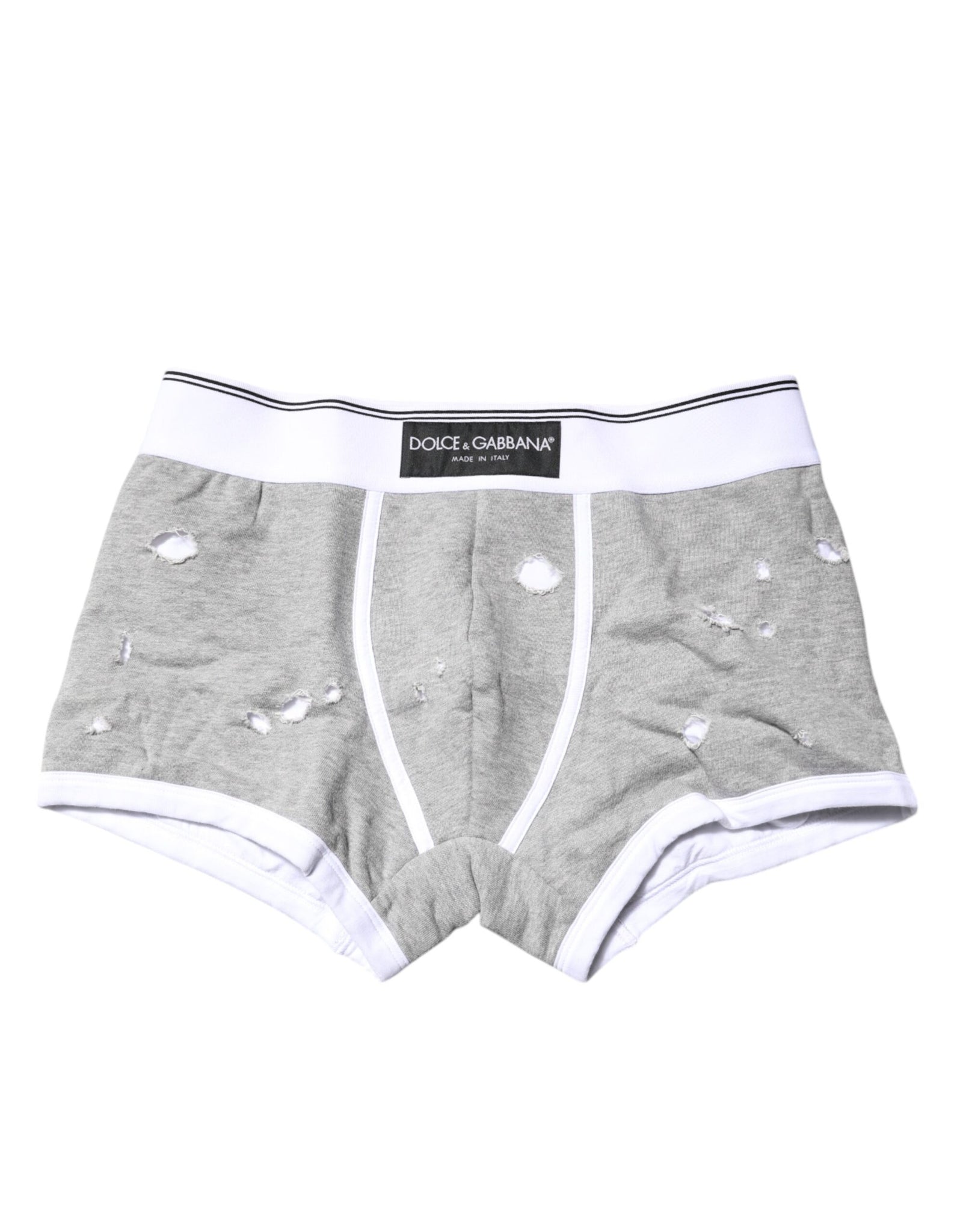 Gray Cotton Stretch Regular Boxer Underwear