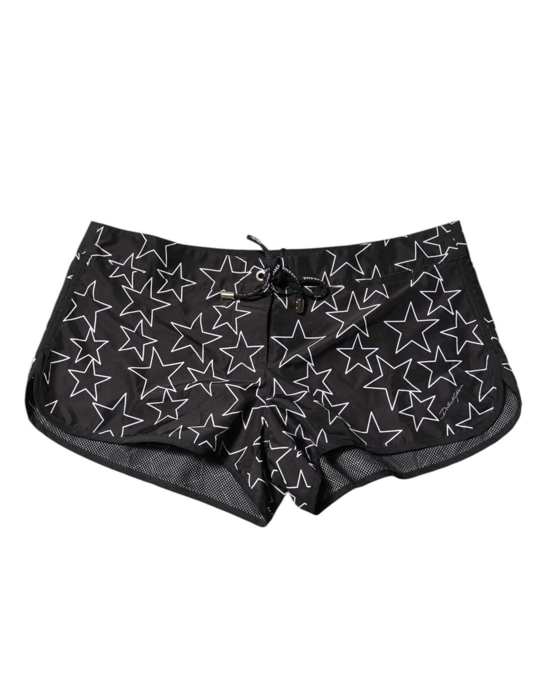 Black Star Print Beachwear Shorts Swimwear