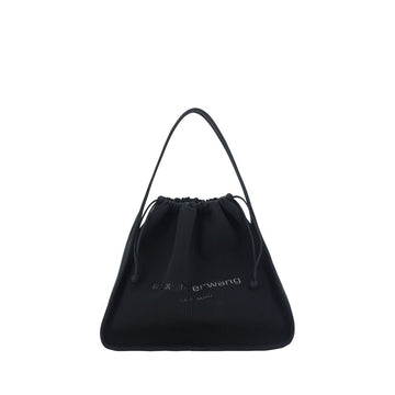 Black Polyester Handbag