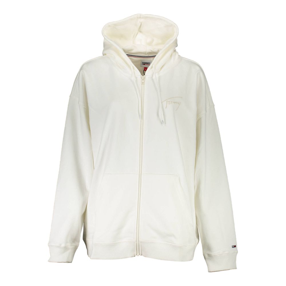 White Cotton Women's Hoodie