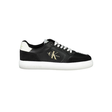Black Polyester Sneaker