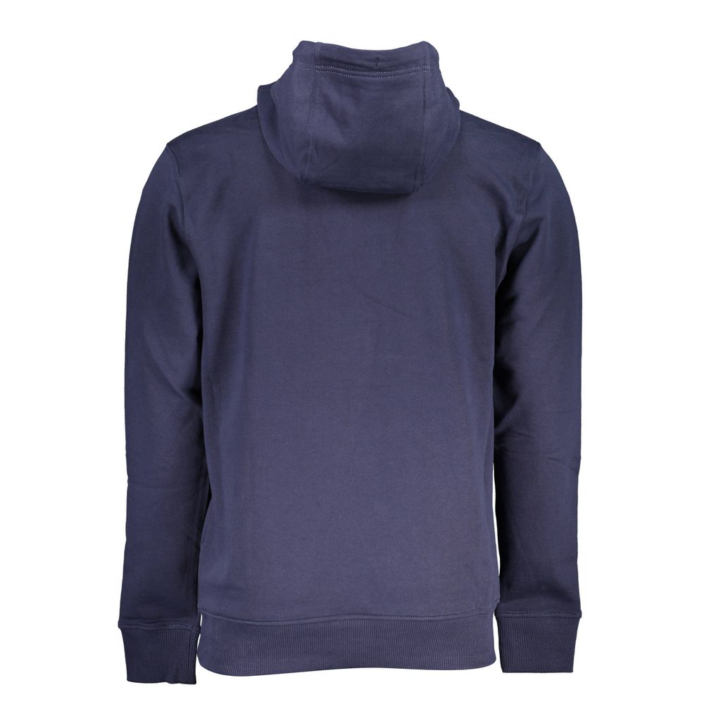 Blue Cotton Men Sweater
