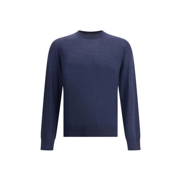 Blue Fleece Wool Sweatshirt