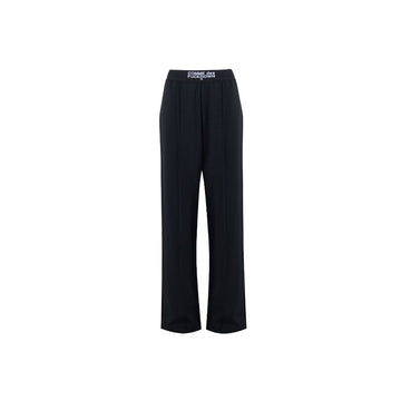Black Polyester Women Palazzo Trousers
