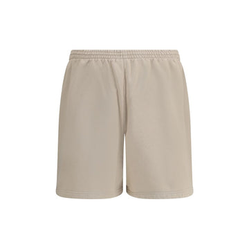 Beige Cotton Bermuda Shorts