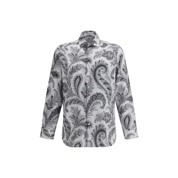 Gray Cotton Pattern Shirt