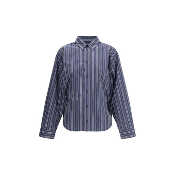 Blue Cotton Pattern Shirt