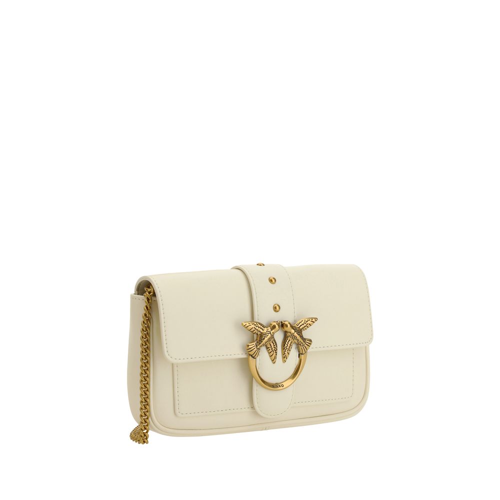 White Calf Leather Bos Taurus Shoulder Bag