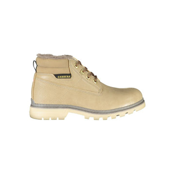 Beige Polyester Women Boot