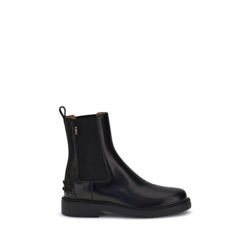 Black Calf Leather Bos Taurus Chelsea Boots