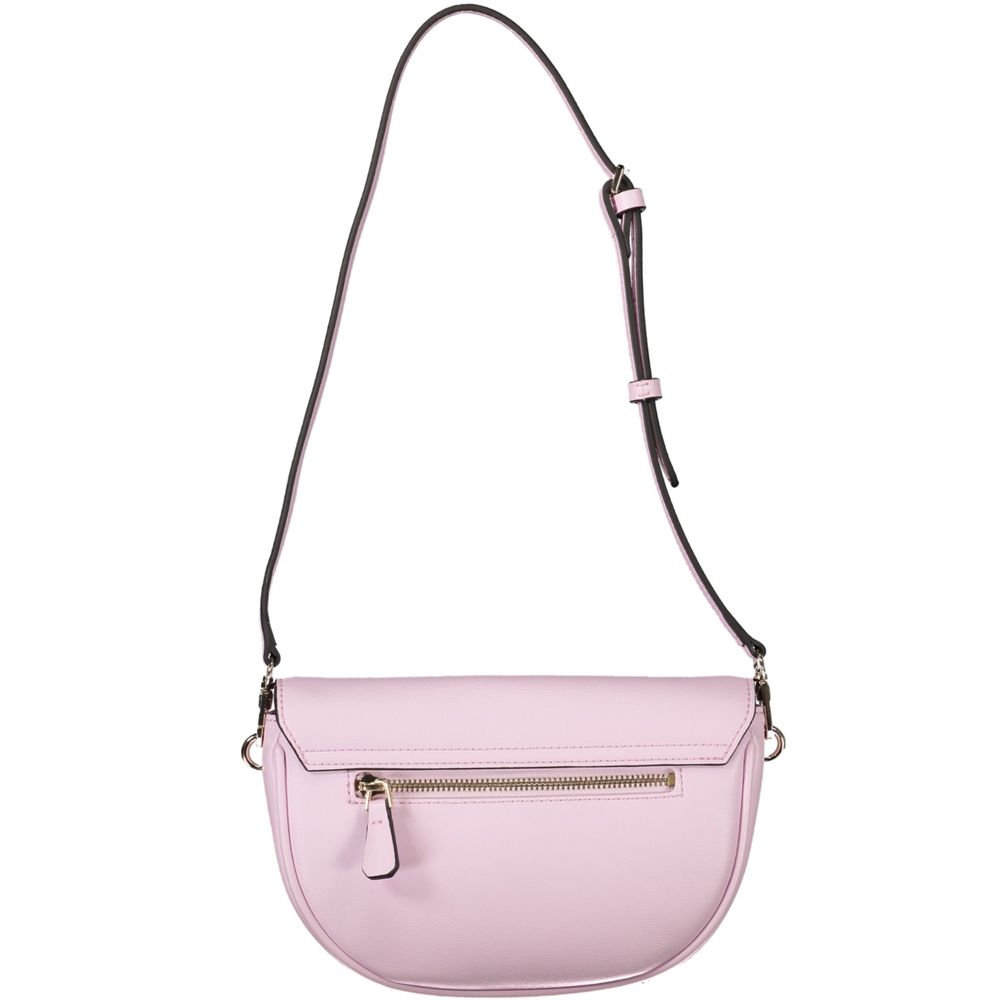 Pink Polyethylene Women Handbag