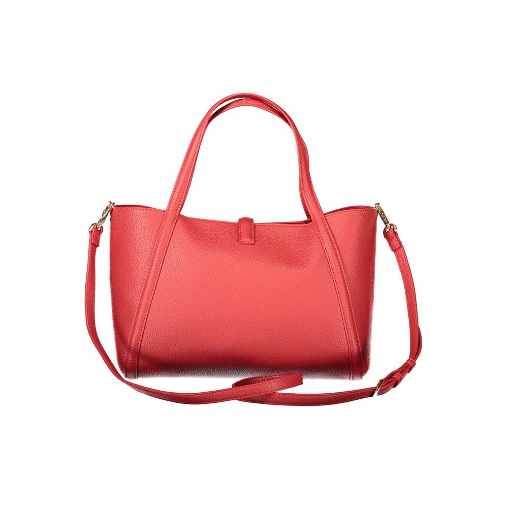 Red Polyethylene Women Handbag