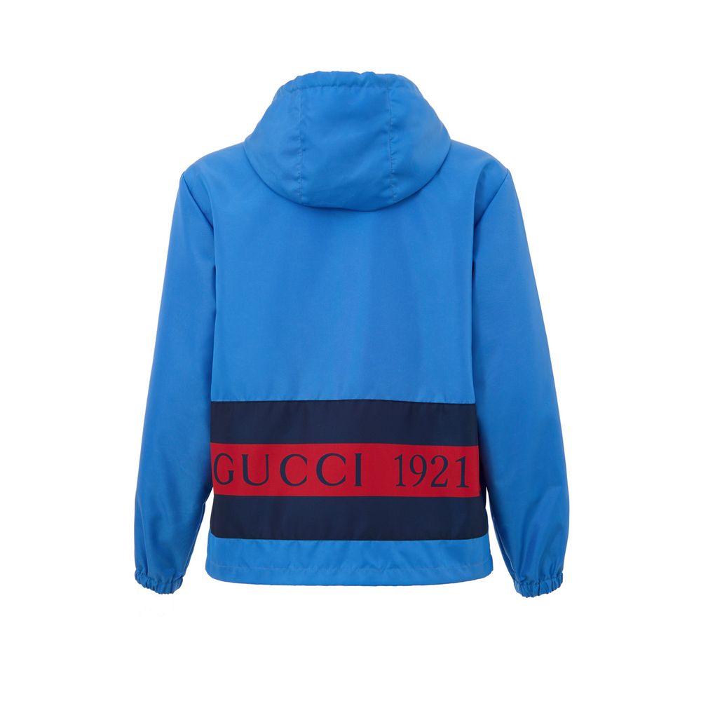 Light Blue Polyamide Jackets & Coat