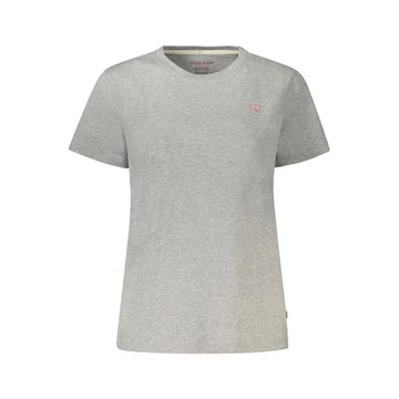 Gray Cotton Women T-Shirt