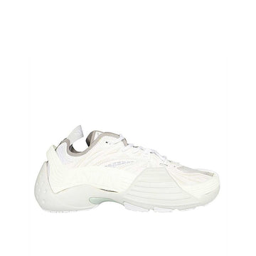 White Polyethylene Athletic Sneakers
